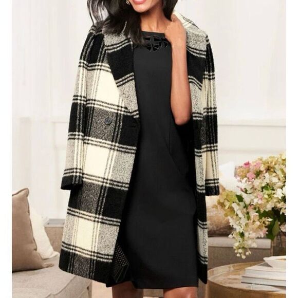 TALBOTS Brushed Wool Blend Coat (oversized Sz M) - Picture 13 of 13